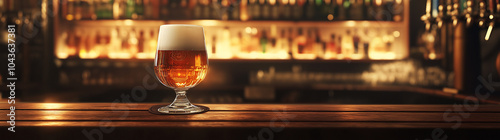 A close-up of beer pouring into a glass, the golden liquid forming a foamy head, symbolizing the craftsmanship behind brewing and the joy of indulging in a perfectly balanced beer.