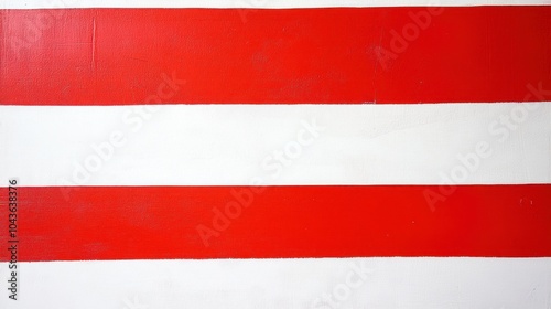 Free Download Wide red and white horizontal stripes, sharply contrasting on a bright white background. - GFXLoad