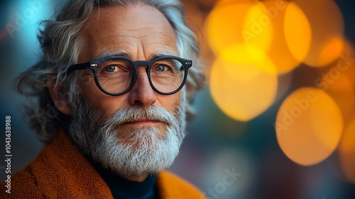 old man with glasses