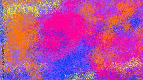 Background in colorful splash neon color.In pink orange blue yellow.