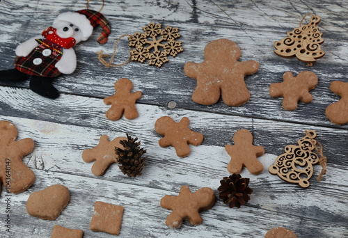 Christmas preparations for a family celebration