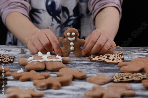 Christmas preparations for a family celebration