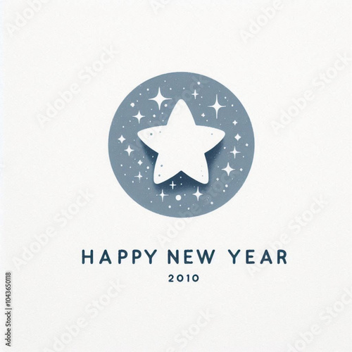 Happy New Year banner New Year text 
