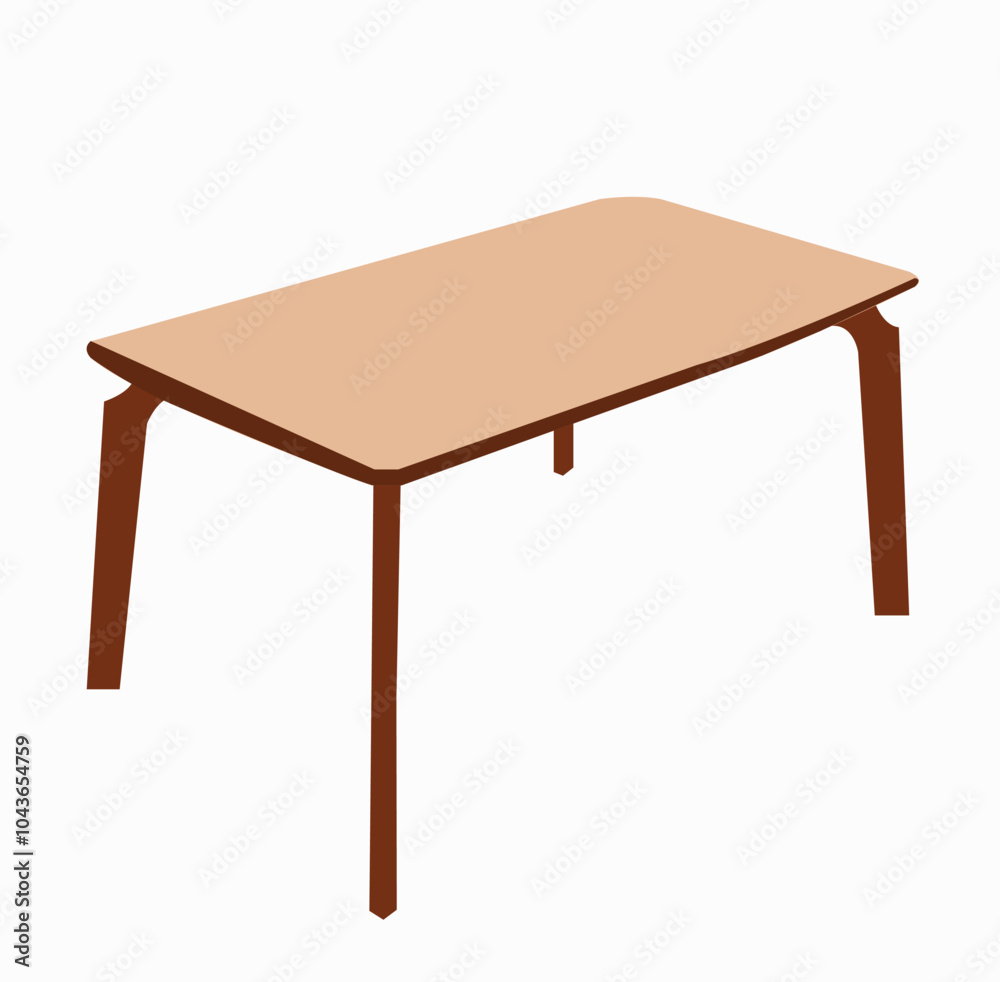 table isolated on white table isolated on white
