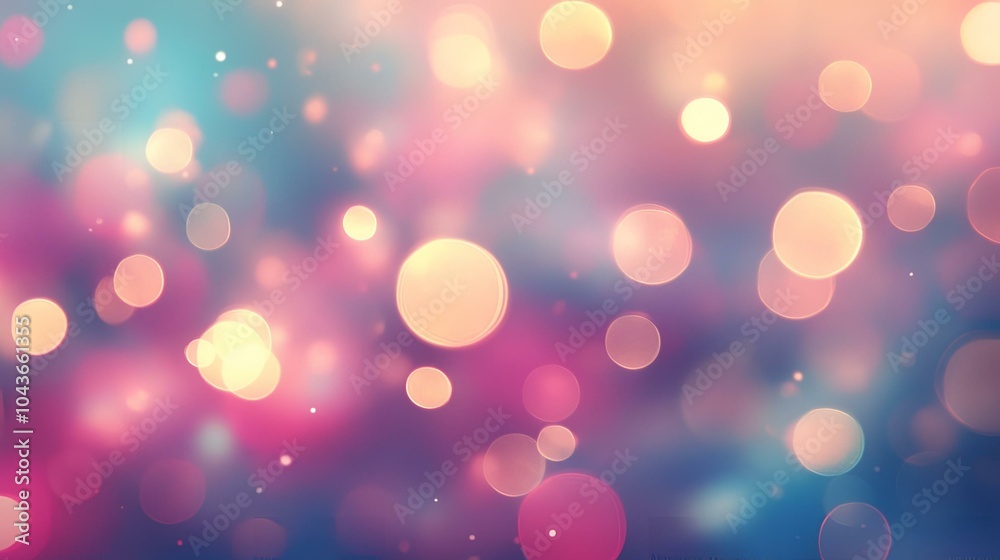 Magical Bokeh Light Effect in Pastel Pink and Turquoise Magical Bokeh Light Effect in Pastel Pink and Turquoise