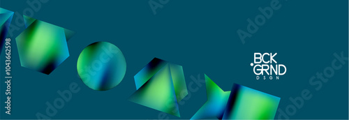 Fluid color geometric shapes abstract background. Vector Illustration For Wallpaper, Banner, Background, Card, Book Illustration, landing page