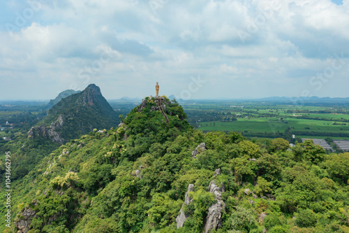 Aerial view of Heaven Valley (Hup Pha Sawan) in Ratchaburi. Thailand. photo