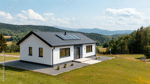 Wallpaper Mural Biomass fuel cells generating clean power for ecofriendly homes in a rural setting, biomass energy, sustainable living Torontodigital.ca