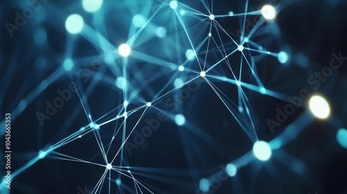 Interconnected Data Points for Business Growth, vibrant digital web illustrating expansion, synergy, innovation, and connectivity in modern enterprises