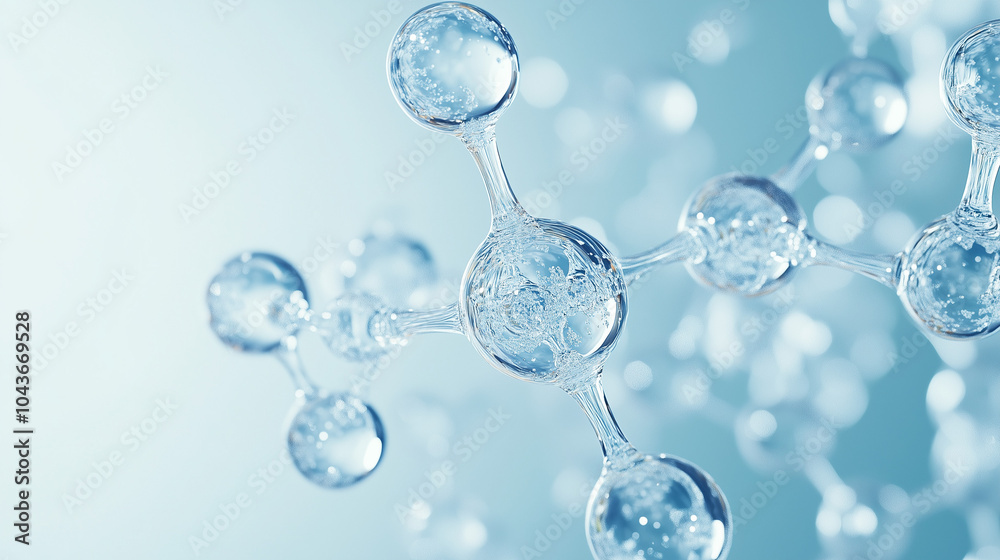 Molecular structure of hyaluronic acid for skincare and hydration in beauty products, Close-up of cosmetic molecules related to skin health and hydration. Close-up shots, raw graphic photos. Cosmetics Molecular structure of hyaluronic acid for skincare and hydration in beauty products, Close-up of cosmetic molecules related to skin health and hydration. Close-up shots, raw graphic photos. Cosmetics