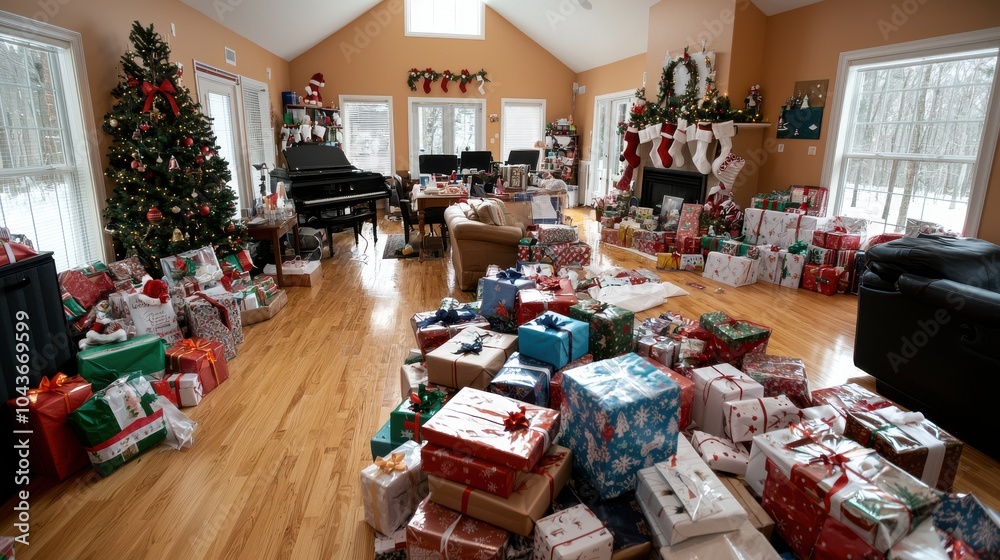 Christmas Gift Overload: A Festive Family Gathering Christmas Gift Overload: A Festive Family Gathering
