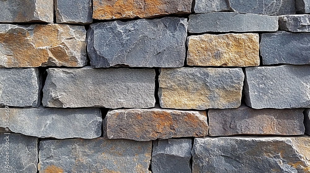 Rustic Stone Wall Texture: Grey and Brown Stonework Rustic Stone Wall Texture: Grey and Brown Stonework