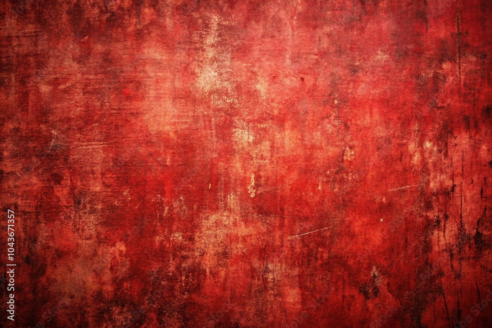 Obraz premium Rustic red abstract background with grunge elements