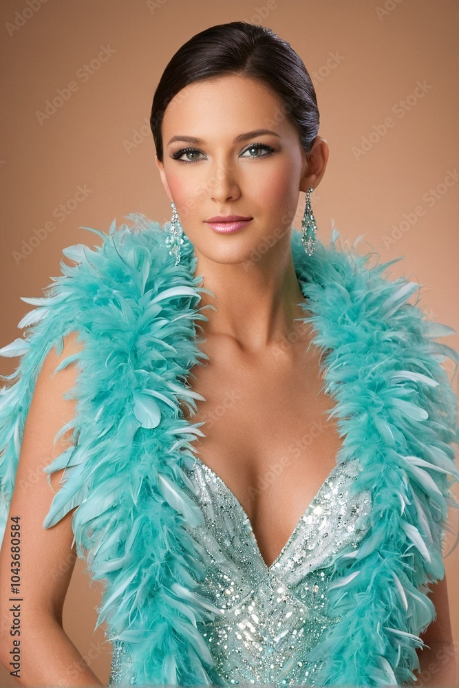 A Woman in a Feathery Dress A Woman in a Feathery Dress