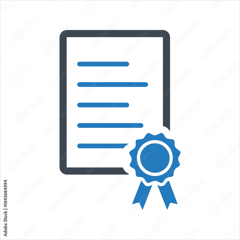 Certificate icon. Award. Diploma icon Certificate icon. Award. Diploma icon