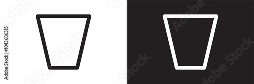 Collection of icons of glasses for various drinks in flat form. Several glass icons of beer, wine, alcohol, brandy, martini, champagne, Vector illustration isolated on transparent background. Eps10