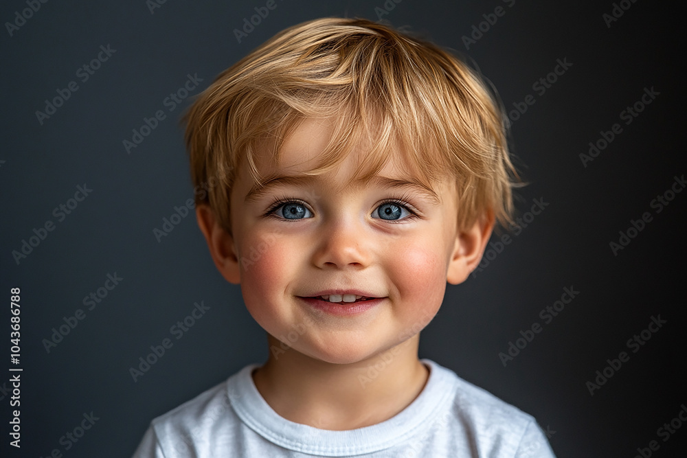 portrait of an white little boy with a smile portrait of an white little boy with a smile