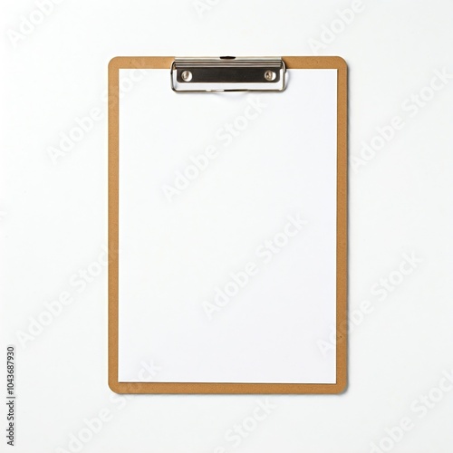 clipboard with blank paper, mockup