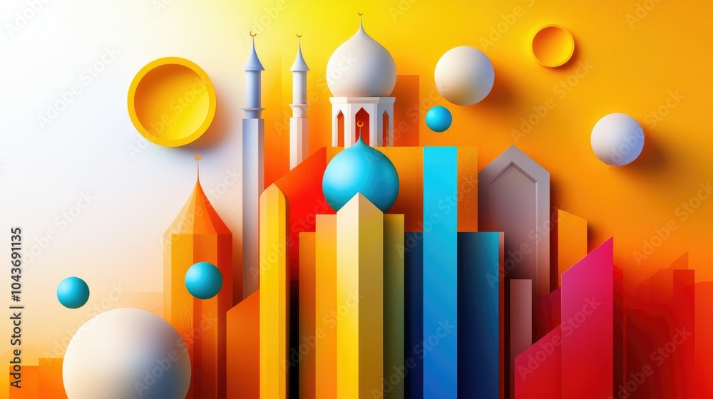 Five Pillars of Islam Digital Art Composition Five Pillars of Islam Digital Art Composition