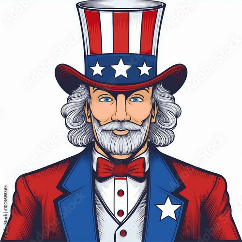 uncle Sam wants you to vote, AI generated