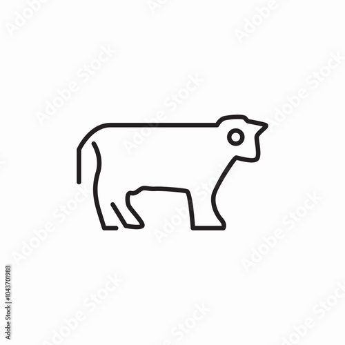 animal ram icon sign vector