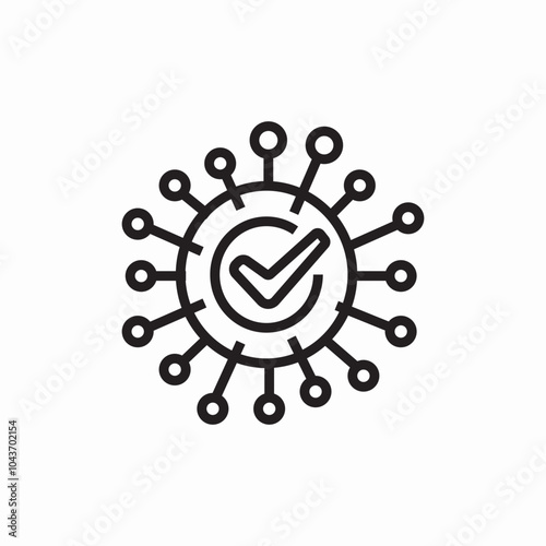 confirmed coronavirus icon sign vector