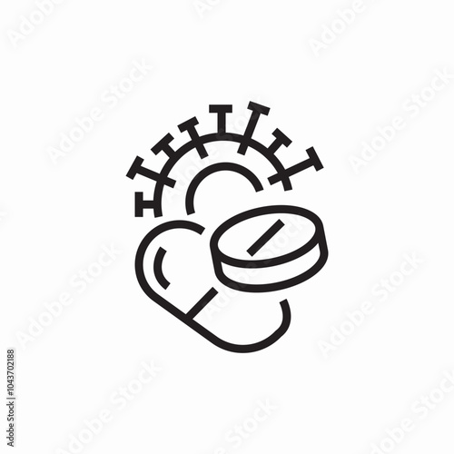 corona virus icon sign vector