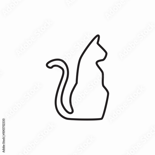 cute cat icon sign vector