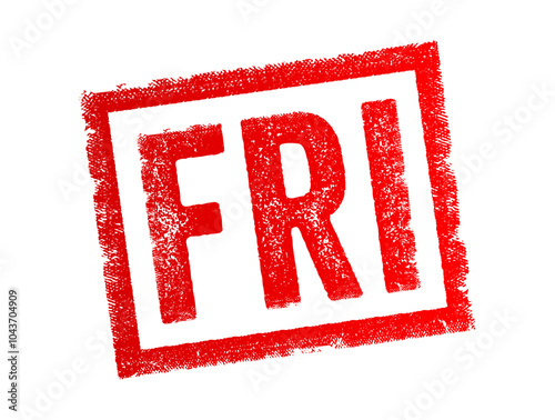 FRI in Swedish, Norwegian, and Danish translation FREE in English, means Freedom, Free from obligations, Without cost, text concept stamp