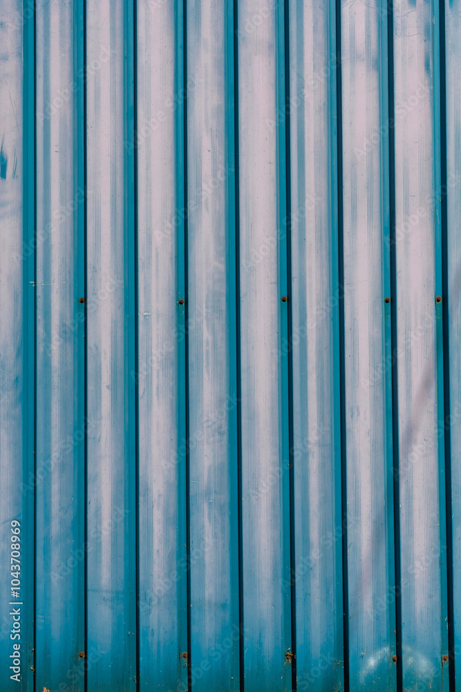 Vertical blue and white striped plank wooden wall Vertical blue and white striped plank wooden wall