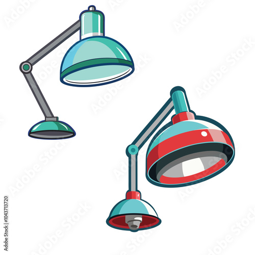 vector illustration of lamp