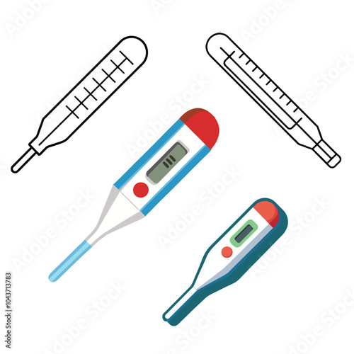 vector thermometer icon