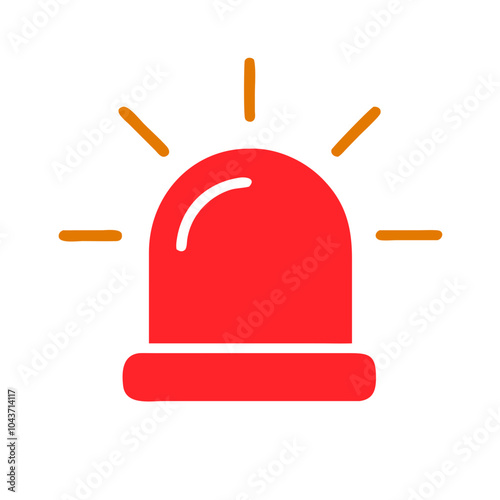 Emergency siren icon vector illustration 