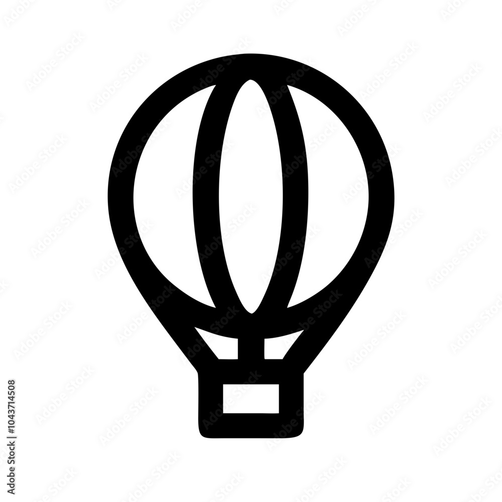 Hot air balloon icon vector illustration Hot air balloon icon vector illustration