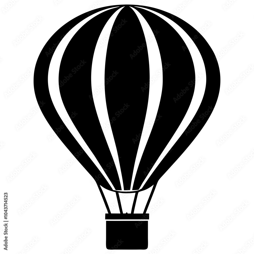 Fototapeta premium Hot air balloon icon vector illustration