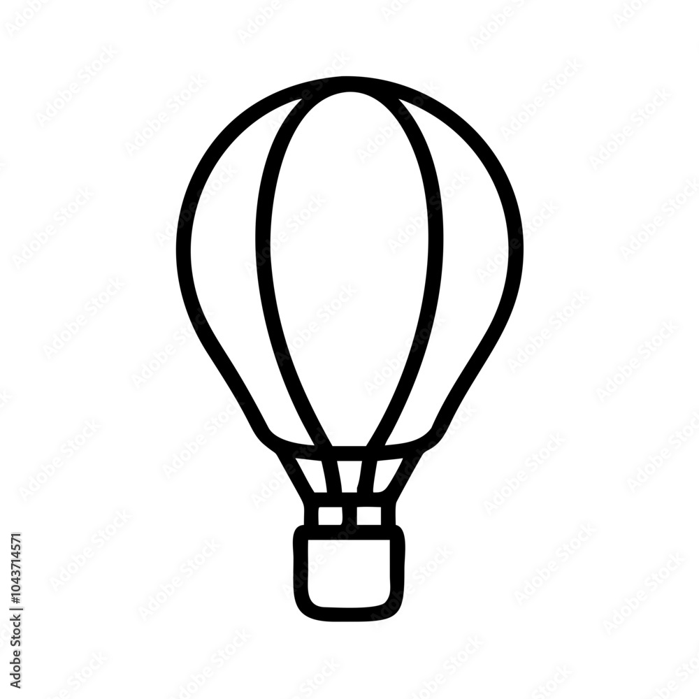 Hot air balloon icon vector illustration Hot air balloon icon vector illustration