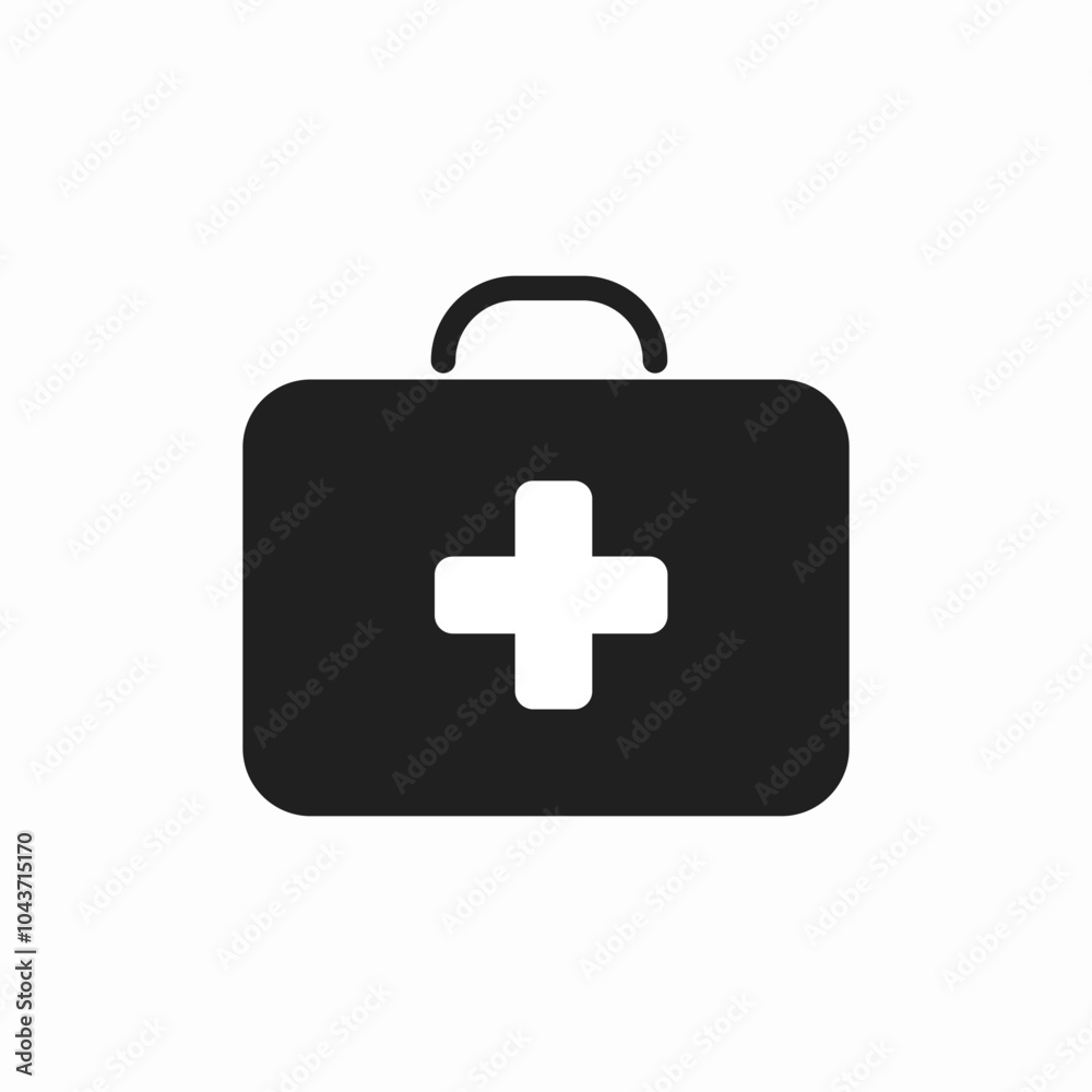 medical bag icon sign vector