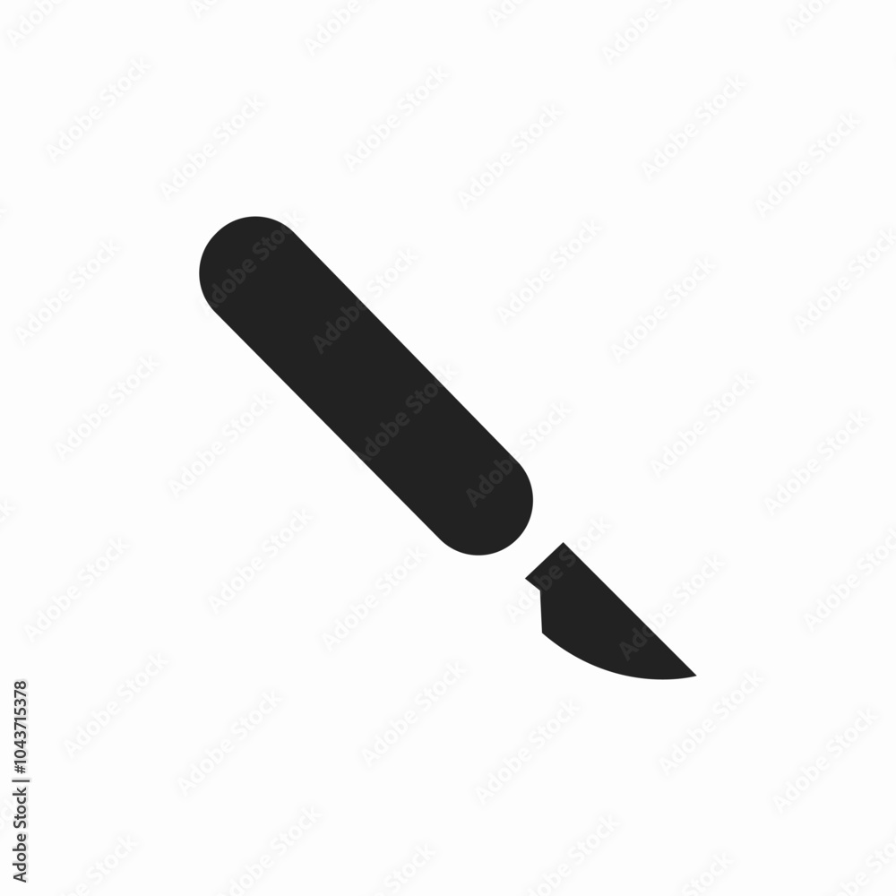 medical scalpel icon sign vector medical scalpel icon sign vector