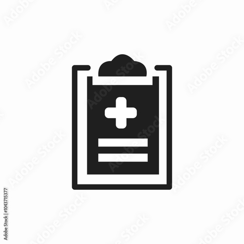 medical report icon sign vector