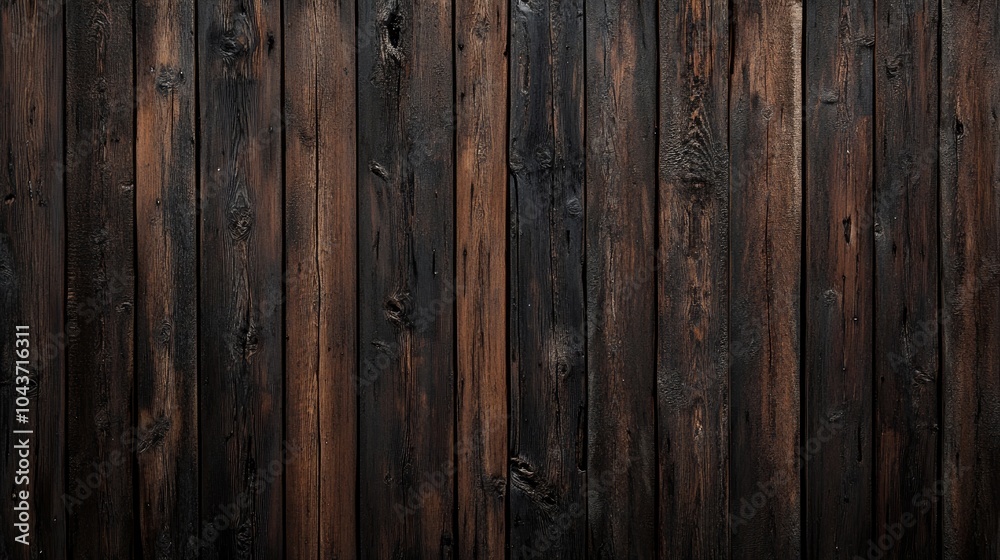 Dark rustic wooden texture with a rich brown hue for background use Dark rustic wooden texture with a rich brown hue for background use