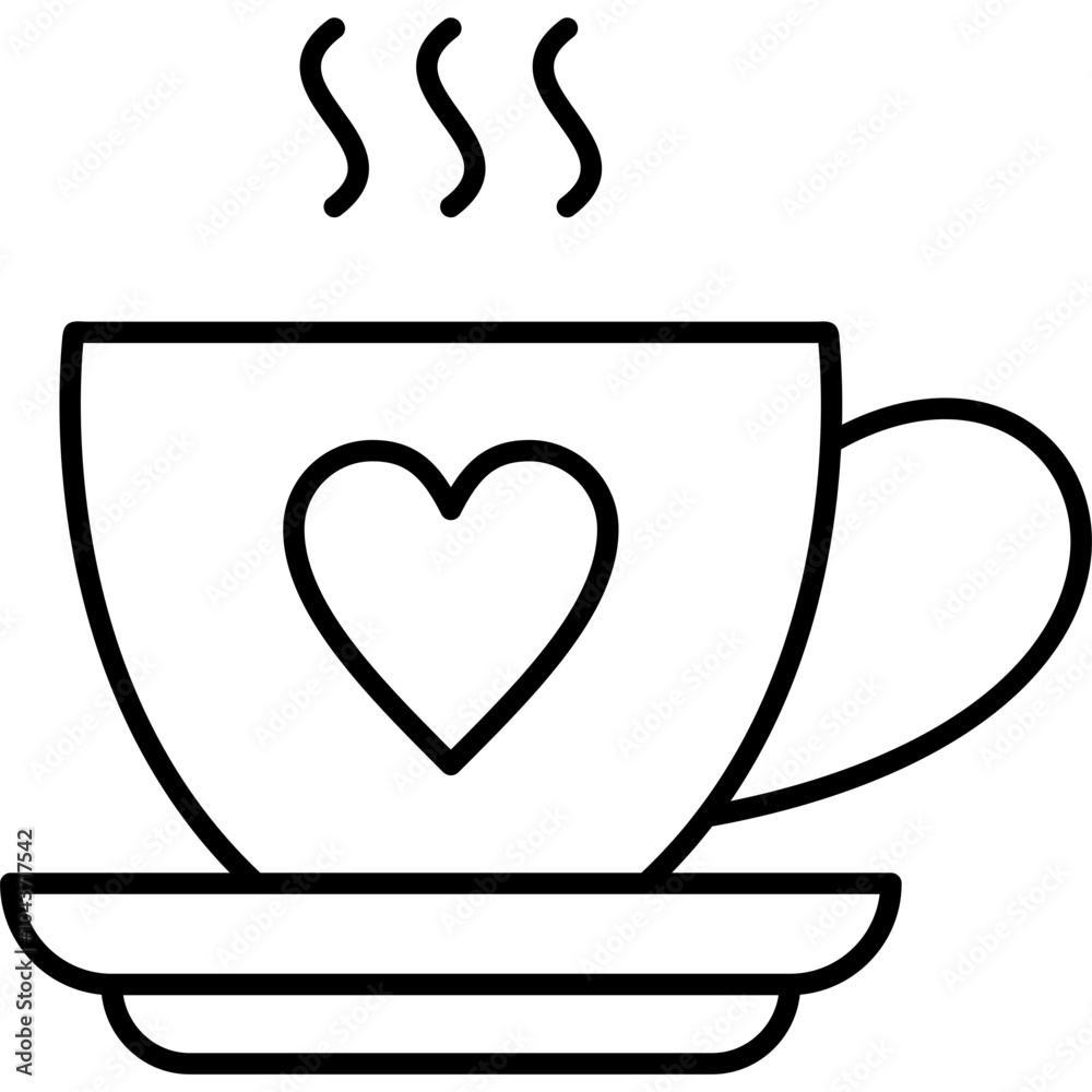 Coffee Heart Icon