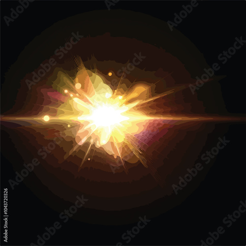 Professional Lens Flare Effect for Visual Enhancement in Design