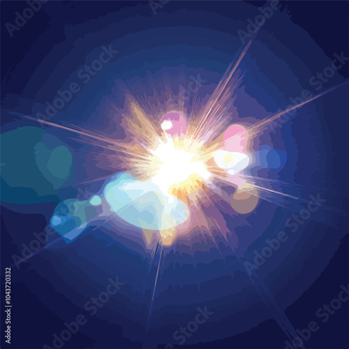 Professional Lens Flare Effect for Visual Enhancement in Design
