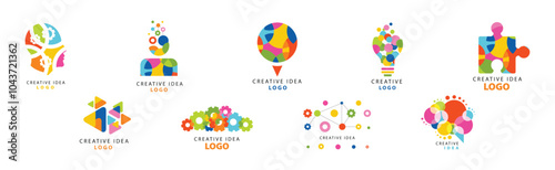 Creative Idea Logo and Label Design Vector Set
