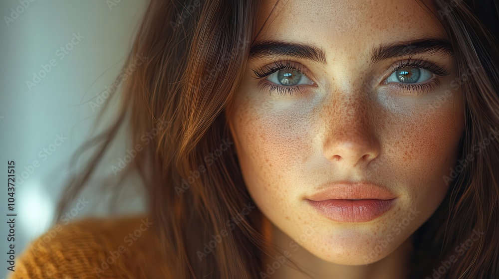 a closeup of a young brunette woman using a sleek modern hair straightener her glowing hair reflecting the soft home lighting creating an intimate and personal beauty moment a closeup of a young brunette woman using a sleek modern hair straightener her glowing hair reflecting the soft home lighting creating an intimate and personal beauty moment