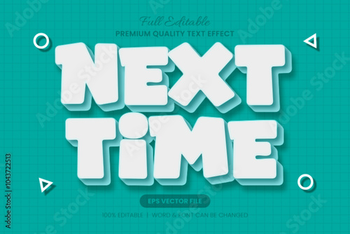 Playful and bold cartoon editable text effect,font graphic style perfect for fun designs, children’s projects, or creative digital graphics