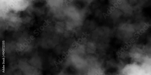 Abstract smoke on black and Fog background. Isolated black background. fume overlay design and smoky effect for photos design.	