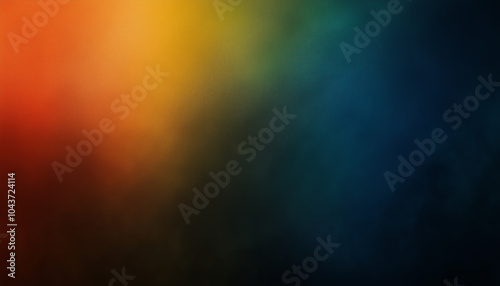 Abstract colorful smooth light blurry wallpaper banner with grain texture grunge, retro vibe background.