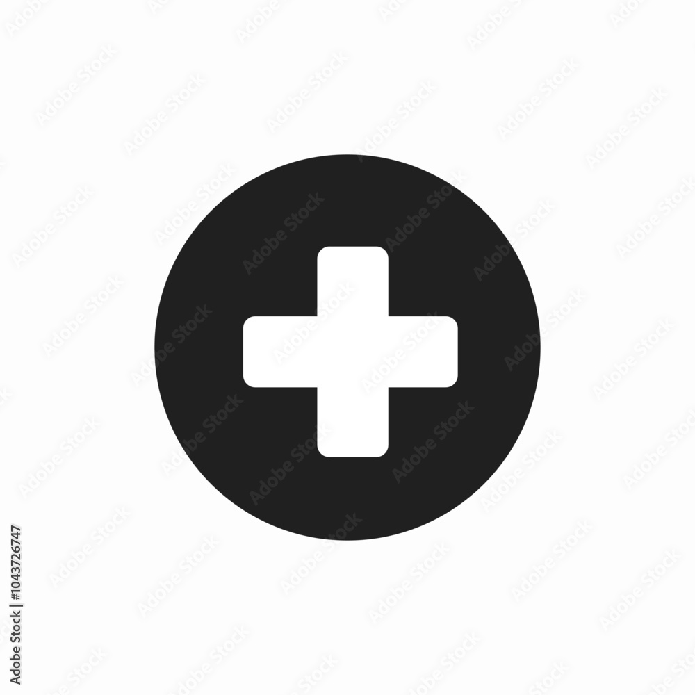 Obraz premium add button icon sign vector