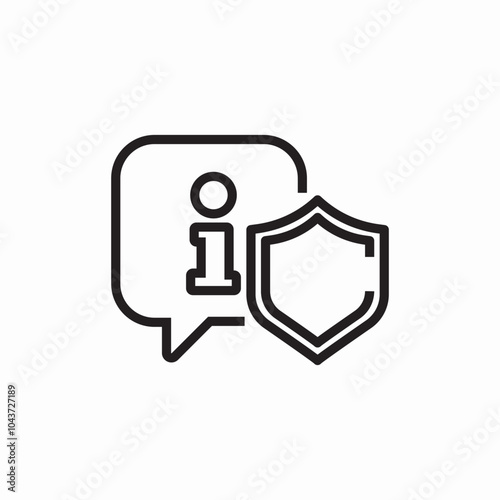 chat security icon sign vector